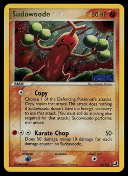 Sudowoodo 15/115 Holo Rare Unseen Forces Pokemon Reverse Holo - Image 1