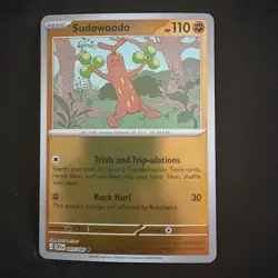 Sudowoodo 043/086 Uncommon Chaos Rising Pokemon Reverse Holo Lightly Played - Image 1