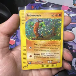 Pokemon TCG Sudowoodo H24/H32 Aquapolis Holo Rare Near Mint - DOUBLE SWIRL - Image 1