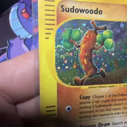 Pokemon TCG Sudowoodo H24/H32 Aquapolis Holo Rare Near Mint - DOUBLE SWIRL - Image 4