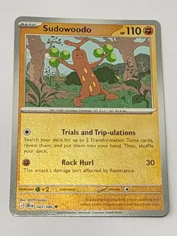 Pokemon TCG Mega Evolution Chaos Rising - 43/86 REVERSE HOLO Sudowoodo - Image 1
