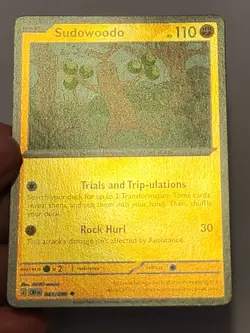 Pokemon TCG Mega Evolution Chaos Rising - 43/86 REVERSE HOLO Sudowoodo - Image 3