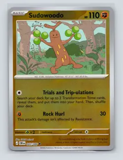 Sudowoodo 043/086 Reverse Holo Uncommon Chaos Rising Pokemon Card NM - Image 1