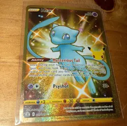 Mew 025/025 Secret Rare Pokemon Celebrations 25th Anniversary Gold - Image 1