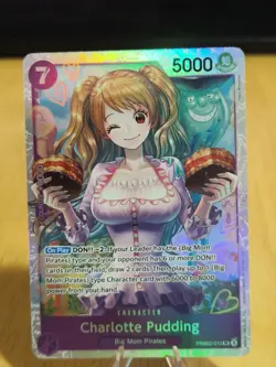 Charlotte Pudding PRB02‑010 SR Super Rare One Piece Card Game PRB02 NM/Mint - Image 1