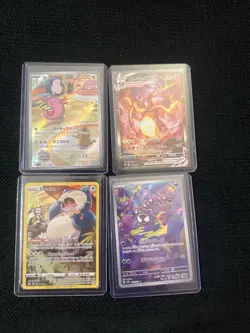 Pokemon Card Bundle Gastly Charizard Snorlax and Chancey Cards - Image 2