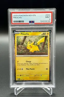 Pokemon TCG Pikachu Holo Rare McDonalds Promo 002/015 PSA 9 Mint FAST SHIPPING - Image 1