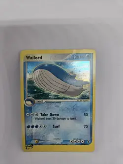 Pokemon TCG Wailord EX Ruby & Sapphire 14/109 Holo Rare LP - Image 1
