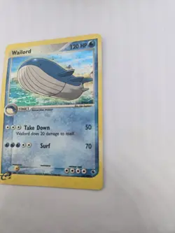 Pokemon TCG Wailord EX Ruby & Sapphire 14/109 Holo Rare LP - Image 2