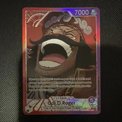 Bandai One Piece TCG Gol.D.Roger Leader OP13-003 EN Holo Alt Art 7000 - Image 1