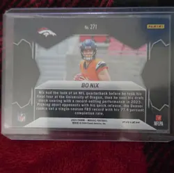 Panini 2024 Mosaic Bo Nix Denver Broncos NFL Debut Rookie Prizm #271 - Image 2