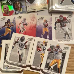 2007 PRESS PASS SE FOOTBALL 48 CARDS LOT RCs HOF Peterson Johnson Lynch - Image 5