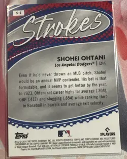 2024 Topps Chrome - Strokes Shohei Ohtani #S-2 - Image 3