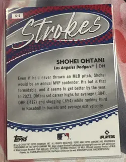 2024 Topps Chrome - Strokes Shohei Ohtani #S-2 - Image 4