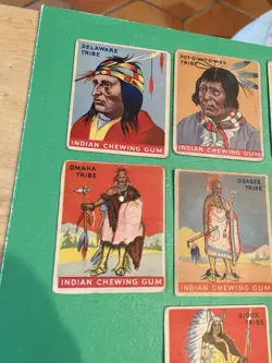 1947, Goudey Indian Gum , Cards , Lot of 7, low Numbers, Fair U - Image 2