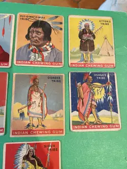 1947, Goudey Indian Gum , Cards , Lot of 7, low Numbers, Fair U - Image 3