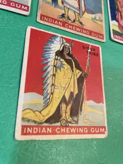 1947, Goudey Indian Gum , Cards , Lot of 7, low Numbers, Fair U - Image 4