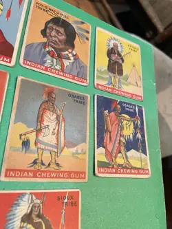 1947, Goudey Indian Gum , Cards , Lot of 7, low Numbers, Fair U - Image 5