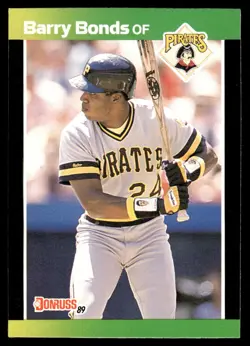 1989 Donruss Baseball's Best Barry Bonds Pittsburgh Pirates #73 - Image 1