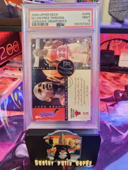 1996 Upper Deck MJ On Free Throws Jordan's Viewpoints Michael Jordan #VP5 PSA 9 - Image 1