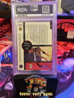 1996 Upper Deck MJ On Free Throws Jordan's Viewpoints Michael Jordan #VP5 PSA 9 - Image 3