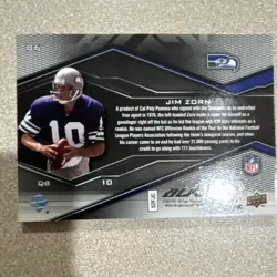 Upper Deck 2006 Black Jim Zorn Seahawks USA Flag Patch Mem #86 Serial /250 - Image 3