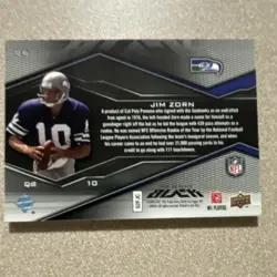 Upper Deck 2006 Black Jim Zorn Seahawks USA Flag Patch Mem #86 Serial /250 - Image 4