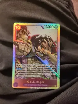 Gol. D. Roger (SR) OP13-064 One Piece Card Carrying On His Will English - Image 1