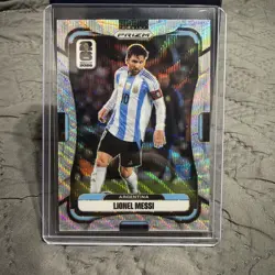 2026 Panini Prizm FIFA World Cup - Lionel Messi - #10 - Silver Wave PRIZM - Image 1