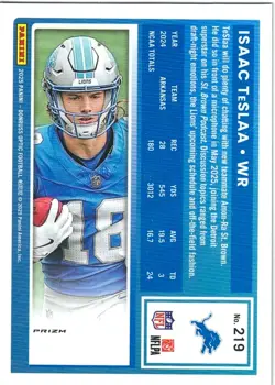 2025 Panini Donruss Optic - Rated Rookie Isaac Teslaa #219 Red Hyper (RC) - Image 2