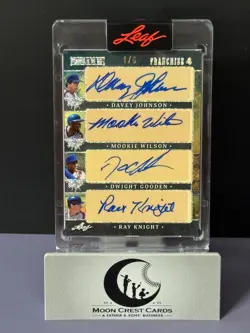 Johnson Wilson Gooden Knight | #/6 Quad Auto -- 2025 Leaf Seasons In The Sun ⚾ - Image 1