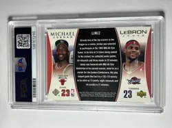 2005-06 Upper Deck Michael Jordan LeBron James Dual PSA 10 Bonus Pack LJMJ2 - Image 2