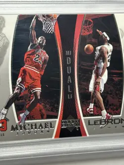 2005-06 Upper Deck Michael Jordan LeBron James Dual PSA 10 Bonus Pack LJMJ2 - Image 3