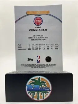 CADE CUNNINGHAM 2025-26 TOPPS FINEST X-FRACTOR UNCOMMON #145 PISTONS - Image 2