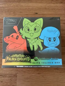 Pokemon Scarlet & Violet Paldea Evolved POKEMON CENTER Elite Trainer Box SEALED - Image 1