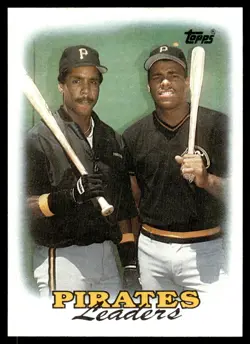 1988 Topps Pirates Leaders - Barry Bonds/Bobby Bonilla Pittsburgh Pirates #231 - Image 1
