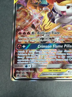 Pokemon Charizard & Braixen GX SM230 TAG TEAM Promo Holo 270 HP Basic Card - Image 2