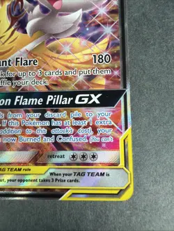 Pokemon Charizard & Braixen GX SM230 TAG TEAM Promo Holo 270 HP Basic Card - Image 3