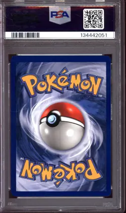 1999 POKEMON FOSSIL #4 DRAGONITE HOLO PSA 7 - Image 2