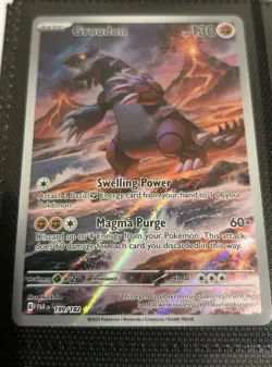 Pokemon TCG| Groudon Paradox Rift 199/182 Illustration Rare Ungraded - Image 1
