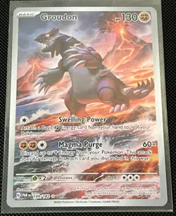 Pokemon TCG Groudon Holo Card 199/182 Paradox Rift Illustration Rare FAST🚚✅ - Image 2