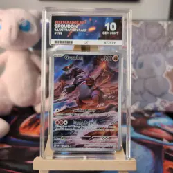 Pokemon TCG Groudon 199/182 Paradox Rift Illustration Rare Holo Ace 10 - Image 1