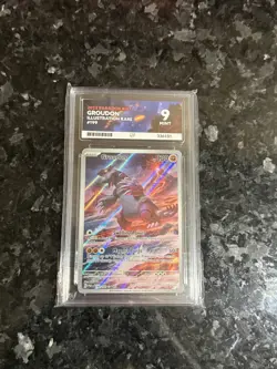 Pokemon Groudon TCG Paradox Rift 199/182 Ace 9 Holo Illustration Rare Card - Image 2