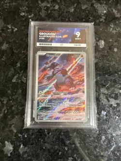 Pokemon Groudon TCG Paradox Rift 199/182 Ace 9 Holo Illustration Rare Card - Image 4