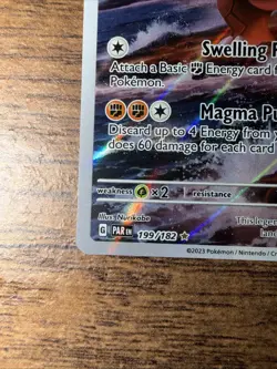 Pokemon TCG Groudon Paradox Rift 199/182 Holo Illustration Rare Mint - Image 5