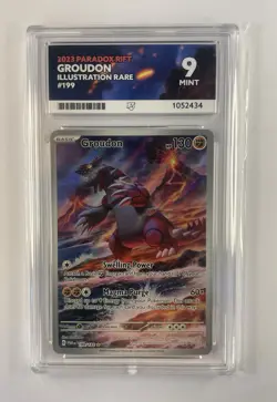 Pokemon Groudon TCG Paradox Rift 199/182 Ace 9 Holo Illustration Rare Card - Image 2