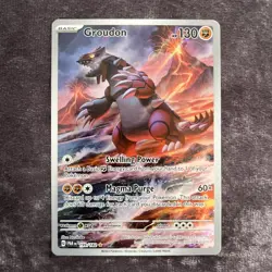 Pokemon TCG Groudon 199/182 Paradox Rift Illustration Rare - Near Mint / Mint - Image 1