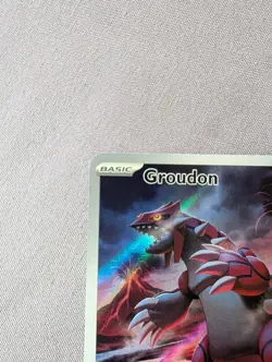 Pokemon TCG Groudon Paradox Rift 199/182 Holo Illustration Rare - Image 3