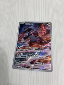Pokemon TCG Groudon Illustration Rare Paradox Rift 199/182 - Image 1