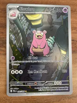 Pokemon TCG Pitch Black 090/084 Slowbro IR Illustration Rare Mint Pack Fresh - Image 1